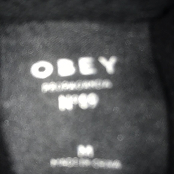 OBEY worldwide black hoodie pouch pocket size M. 🎉🎉Host pick🎉🎉 - Picture 5 of 9